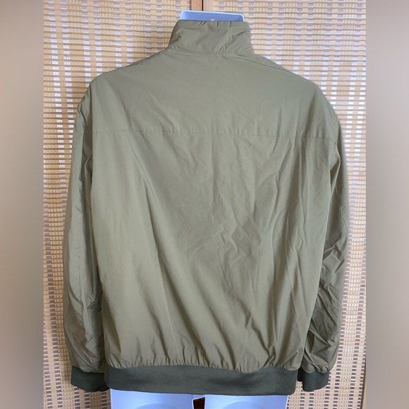 🔷Zara Mens Lightweight Bomber Jacket Olive Green Size Large - Picture 2 of 3